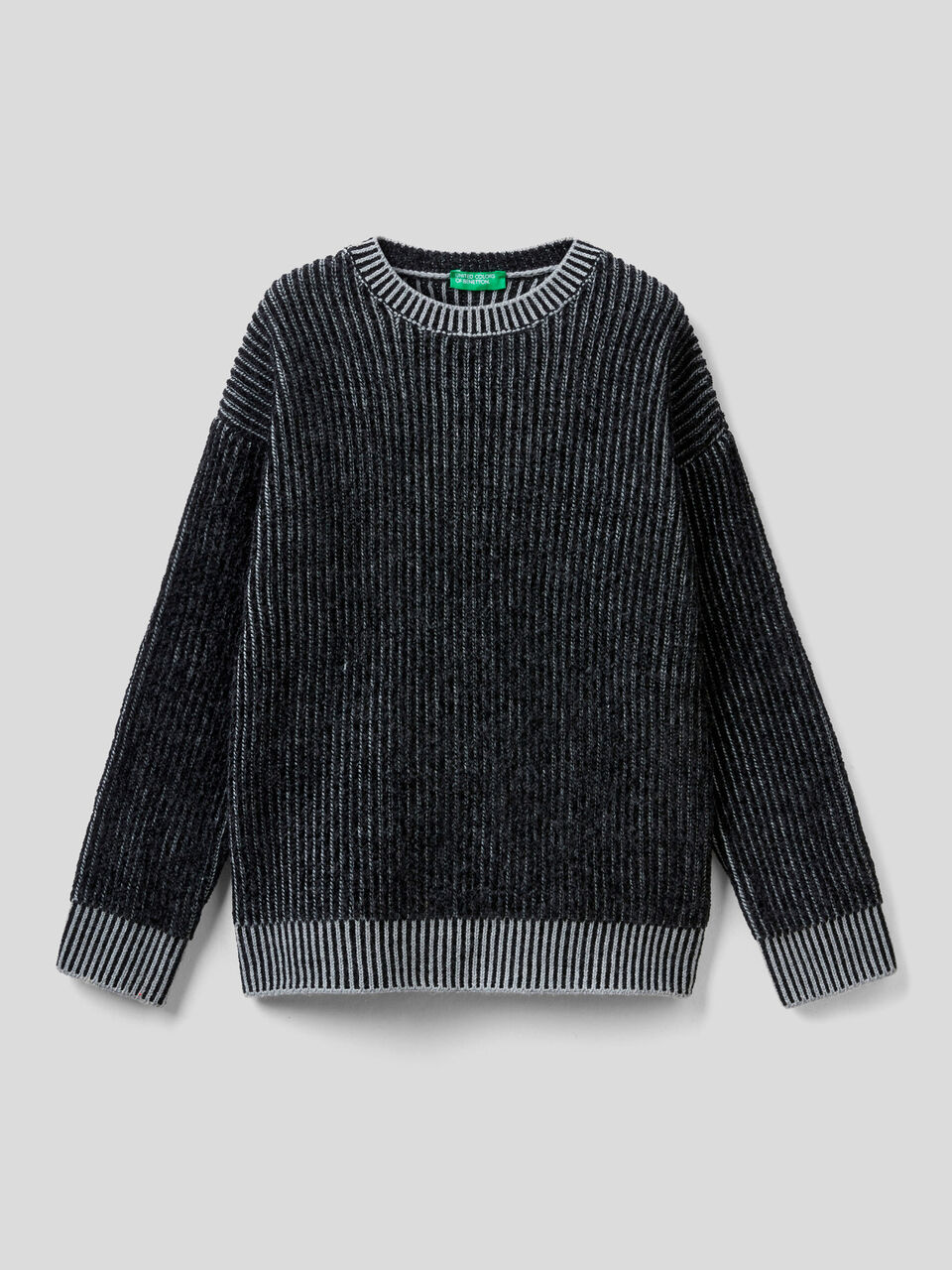 Chenille crew neck sweater image number 1