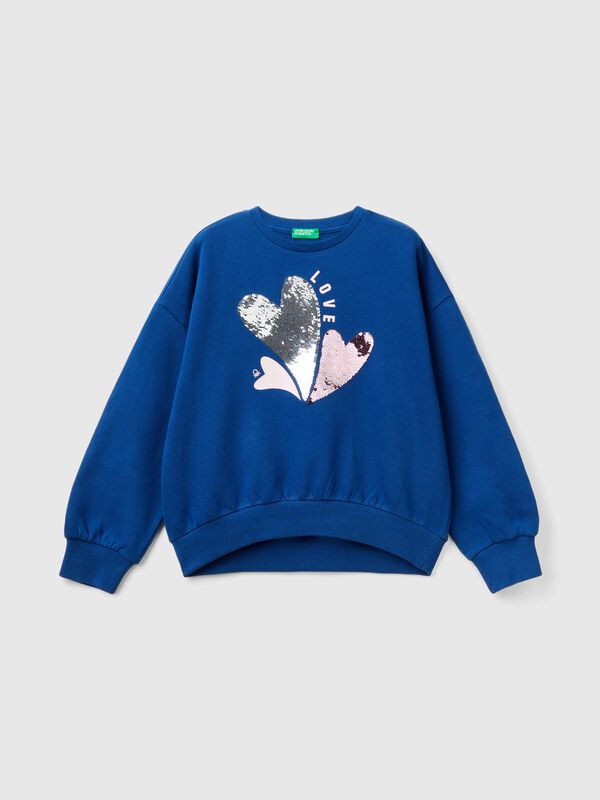 Sweatshirt with sequins Junior Girl