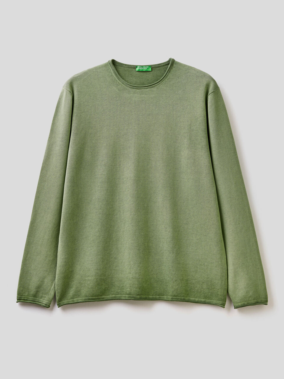 Sweater with raw cut finish image number 1