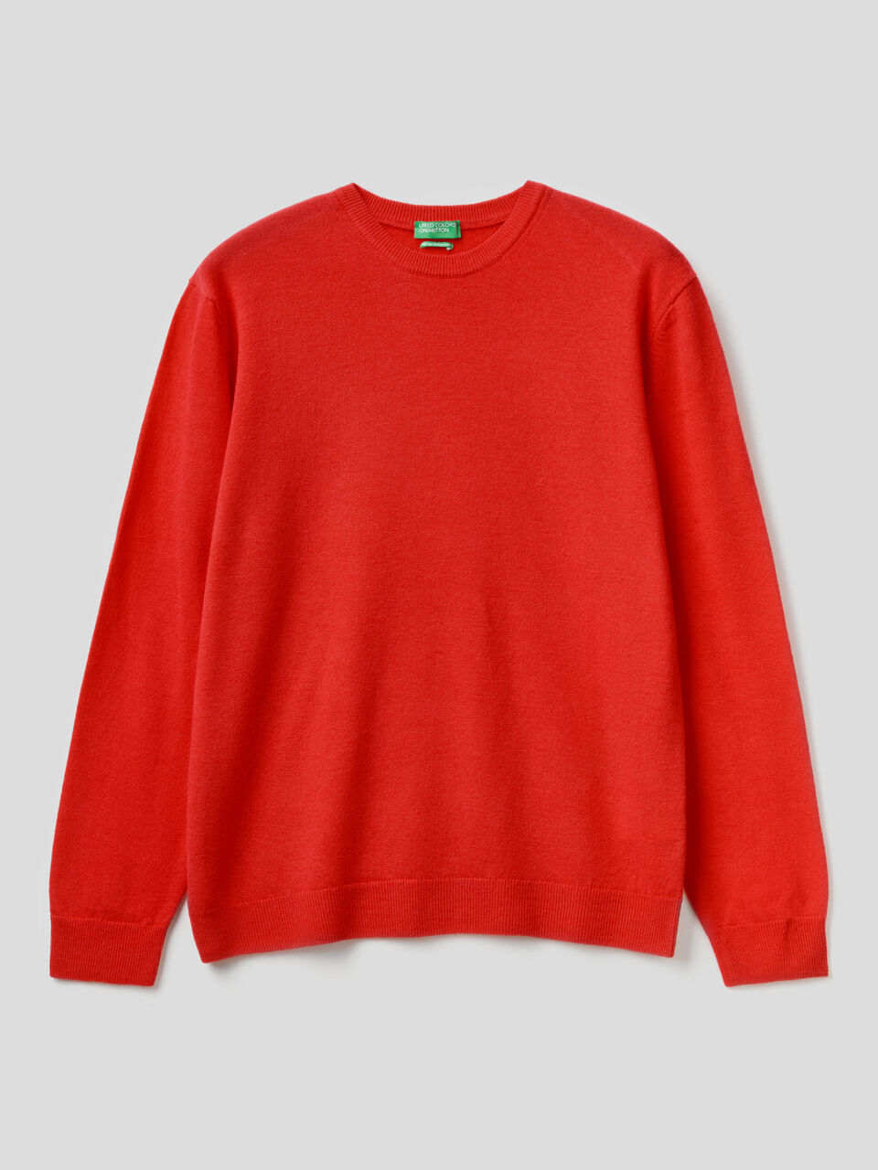 Crew neck sweater in pure virgin wool image number 1