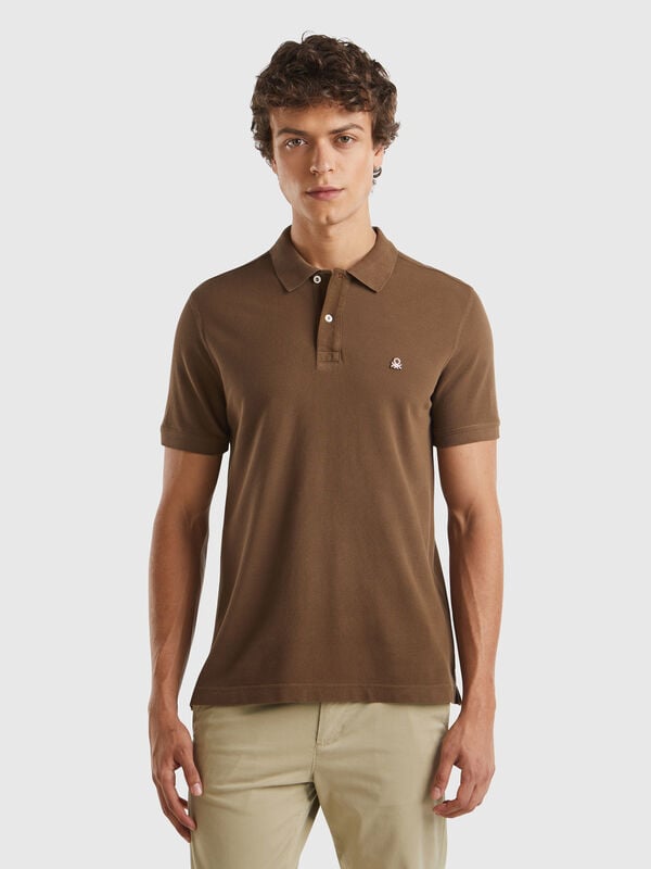 Coffee regular fit polo Men