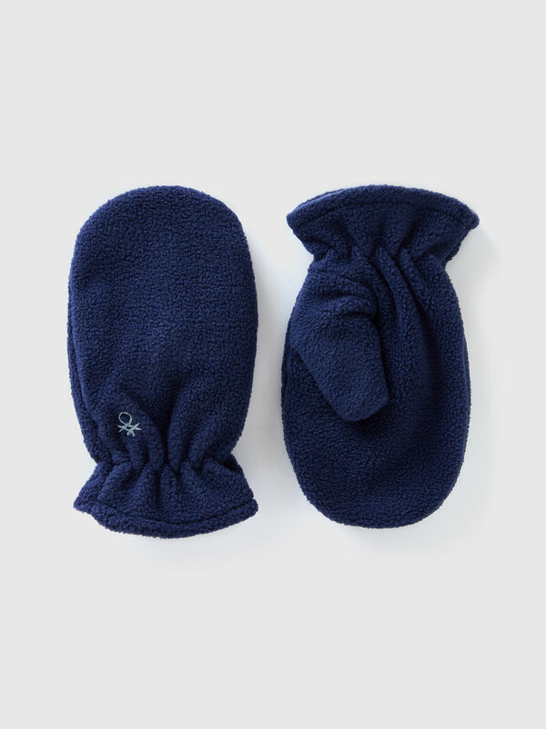 Mittens in lined fleece Junior Boy