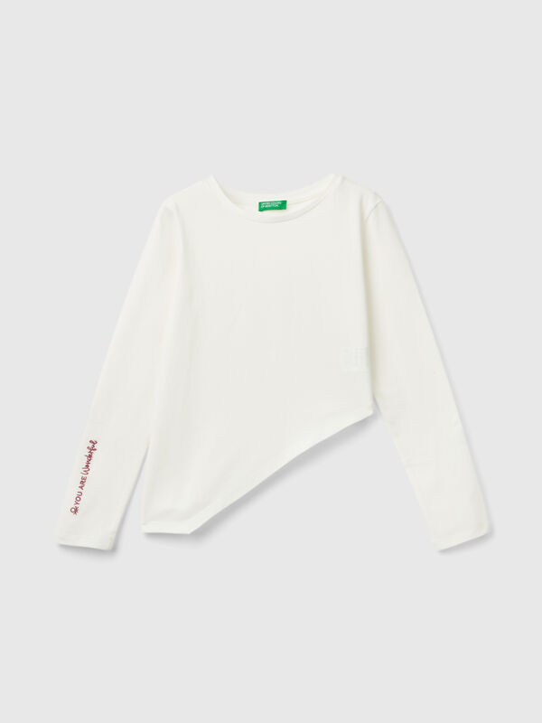 T-shirt with uneven bottom Junior Girl