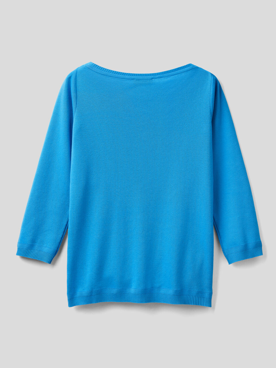 100% cotton boat neck sweater image number 2