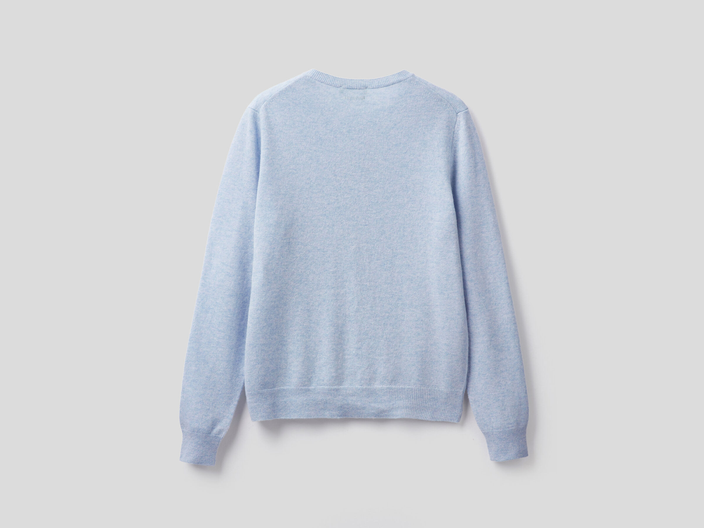 Crew neck cardigan in pure virgin wool image number 6