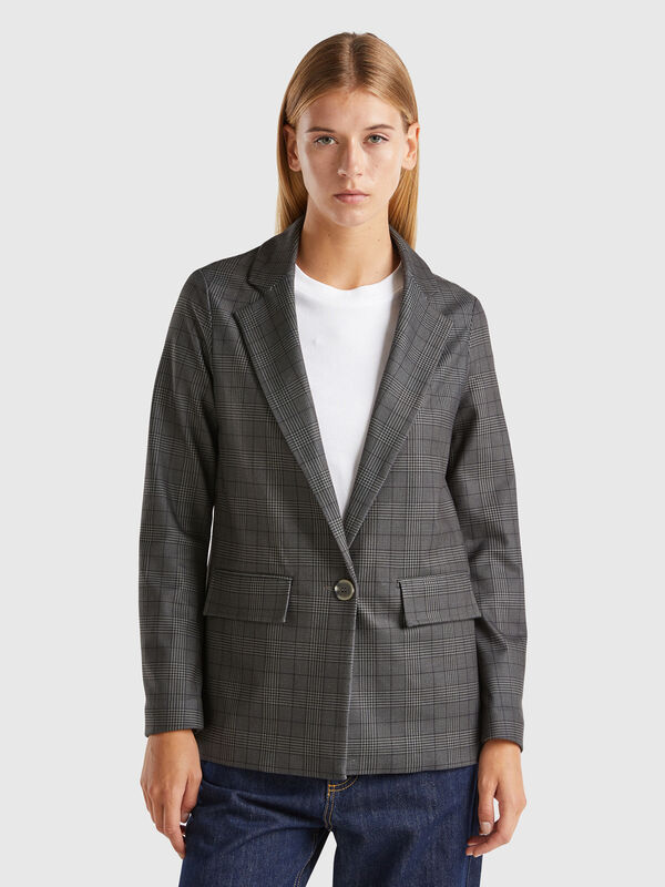 Prince of Wales unlined blazer Women