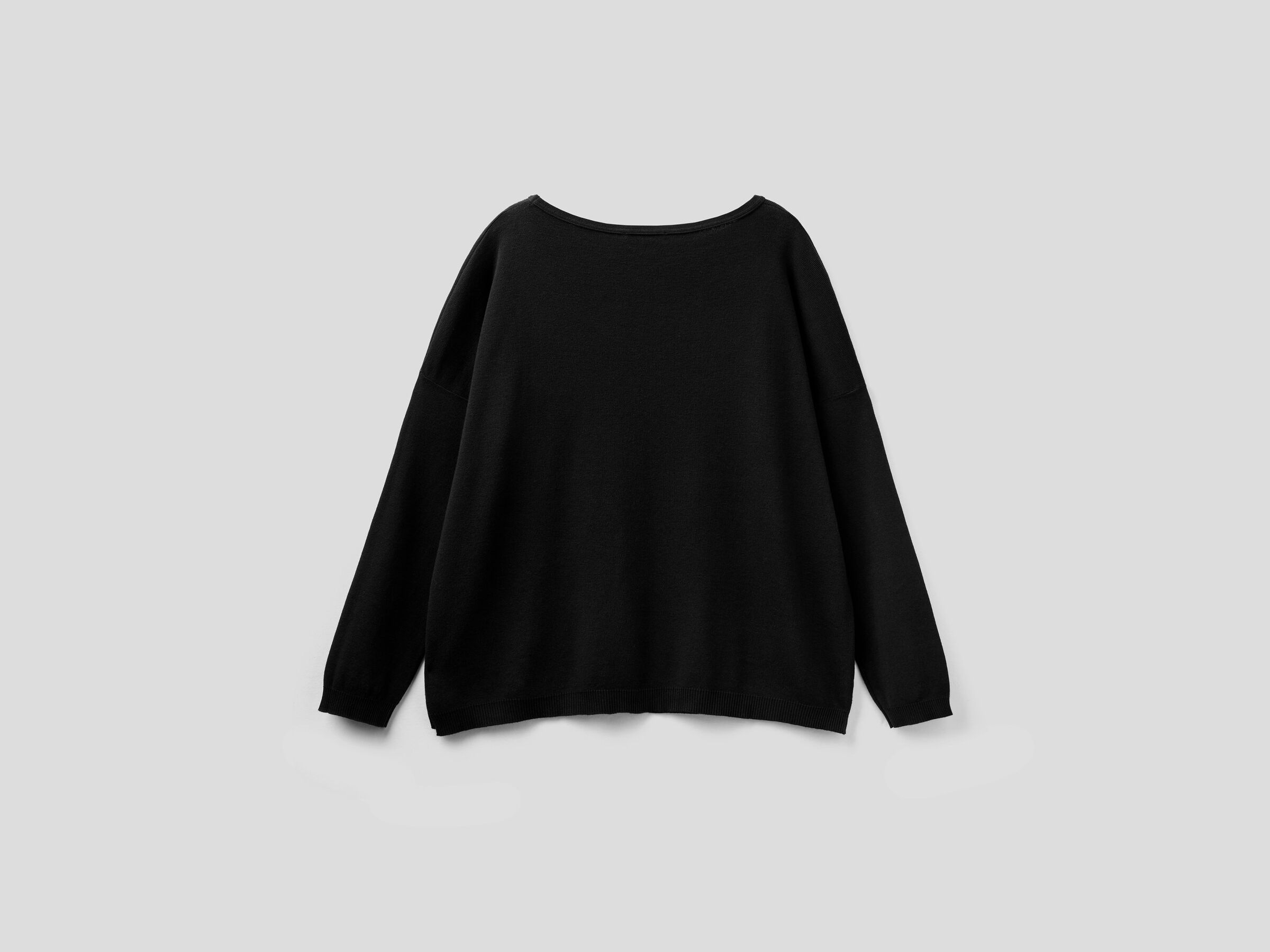 Cotton sweater with round neck image number 5
