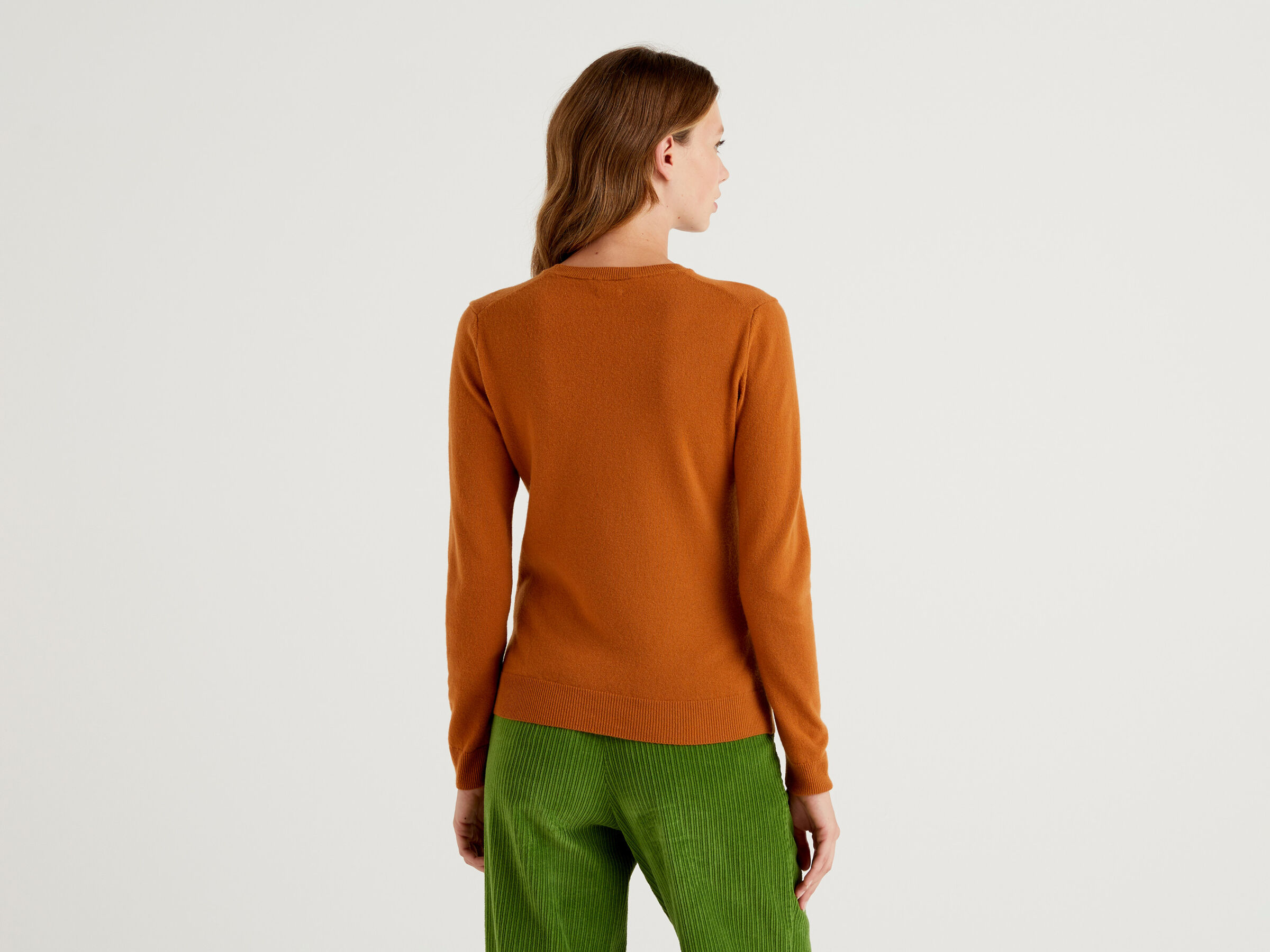 Crew neck sweater in pure virgin wool image number 2