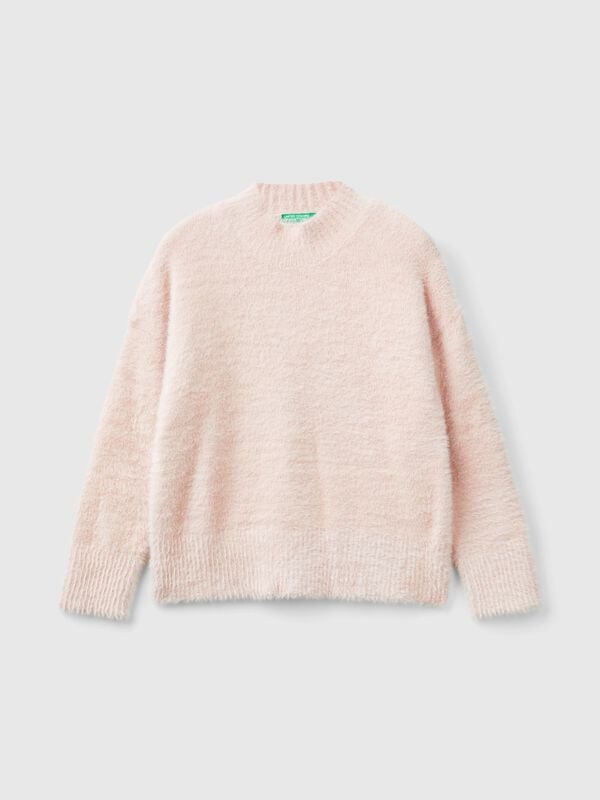 Furry yarn sweater Junior Girl