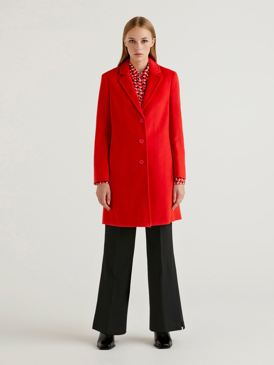 Benetton red coat 2025