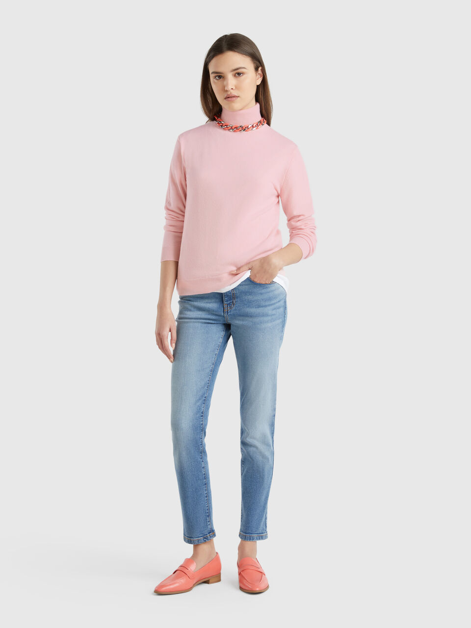 TURTLE NECK SWEATER Women image number null