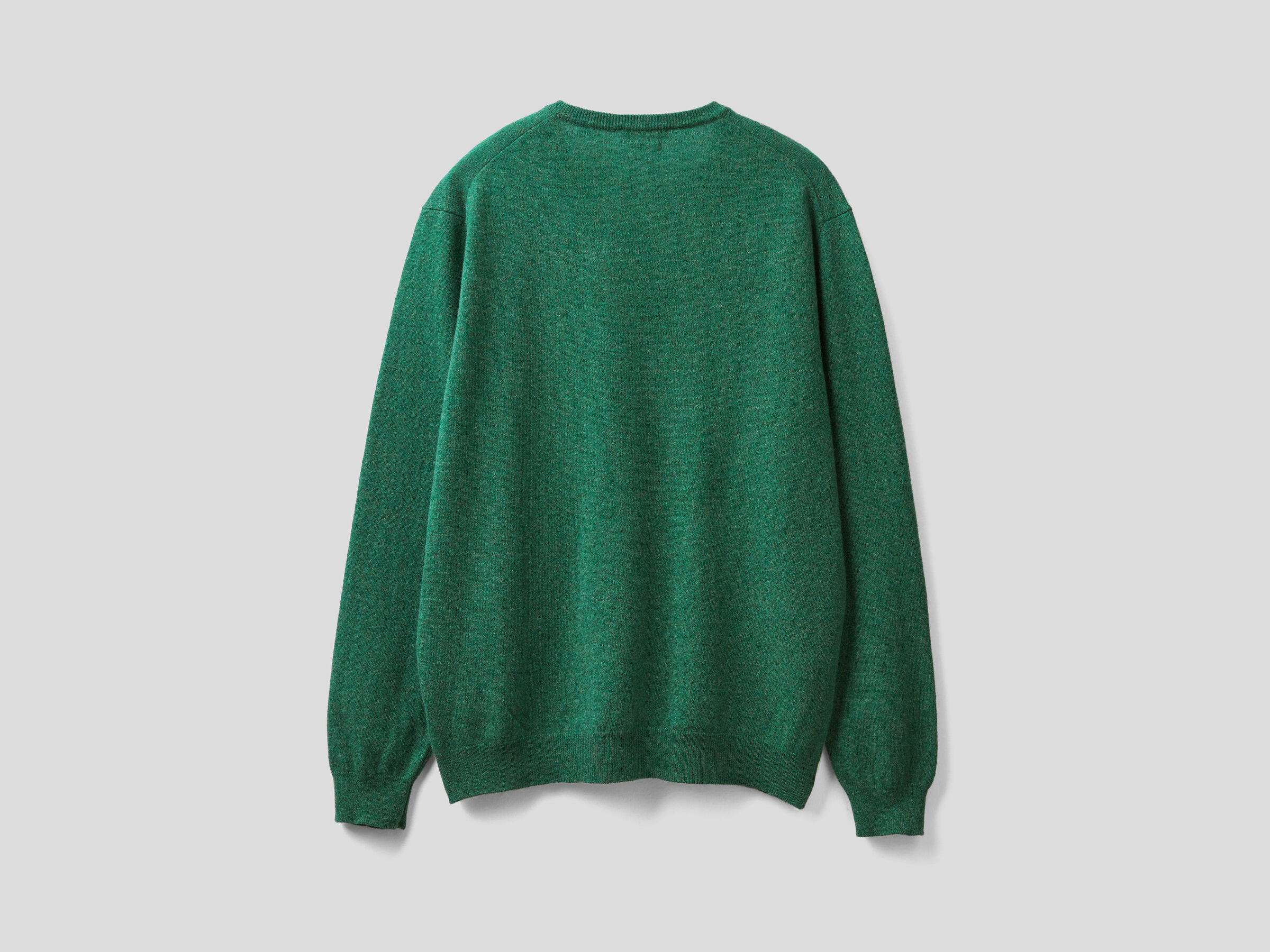 V-neck sweater in pure virgin wool image number 6