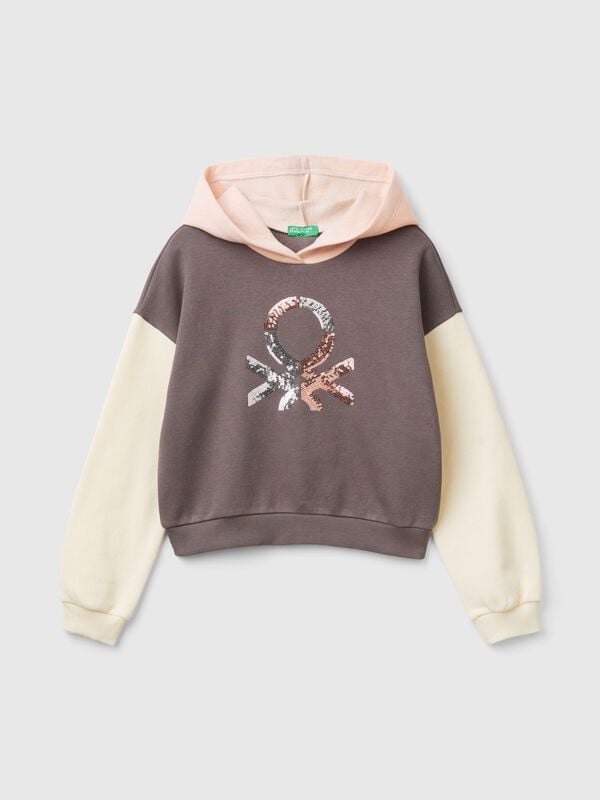 Hoodie with sequins Junior Girl
