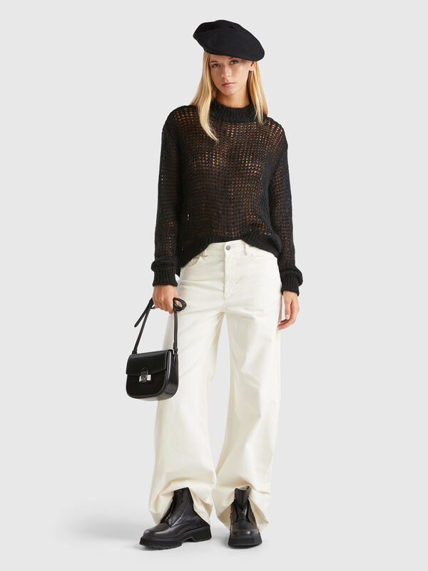 Wide fit velvet trousers Women