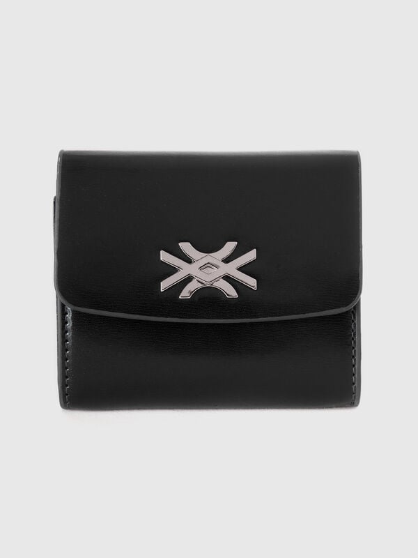 Small wallet in synthetic patent leather Women