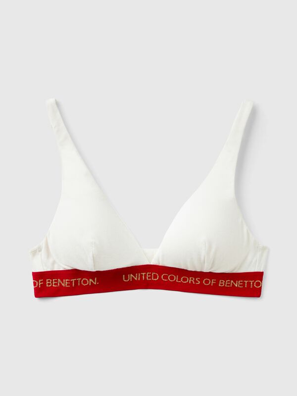 Triangle bra in stretch cotton Women