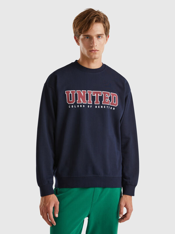 Crew neck sweatshirt with logo print Men
