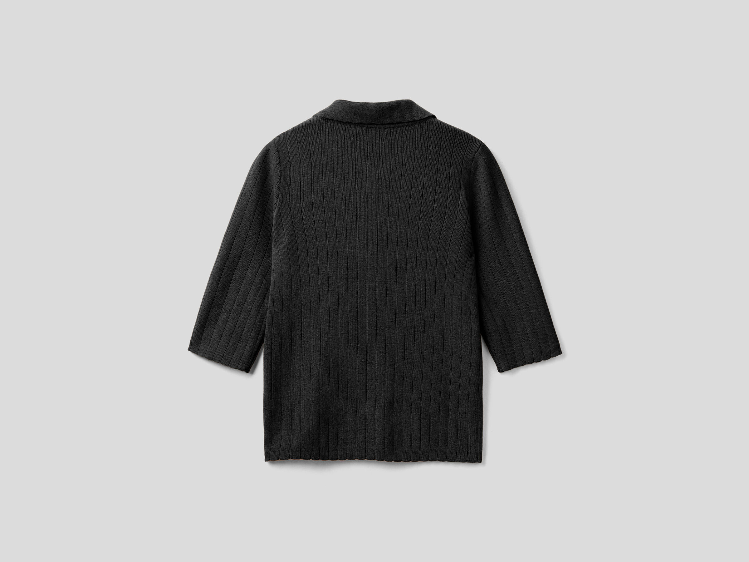 Slim fit knit polo image number 5