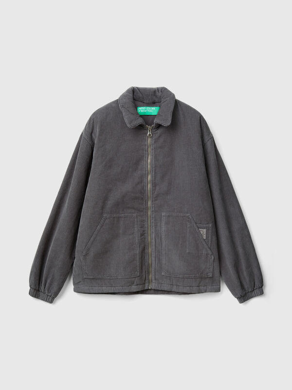 Jacket in padded velvet Men