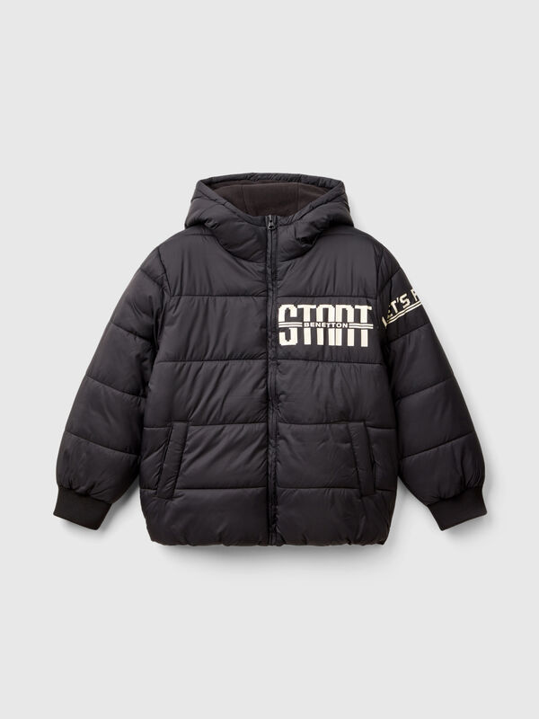 Jacket with fleece lined print Junior Boy