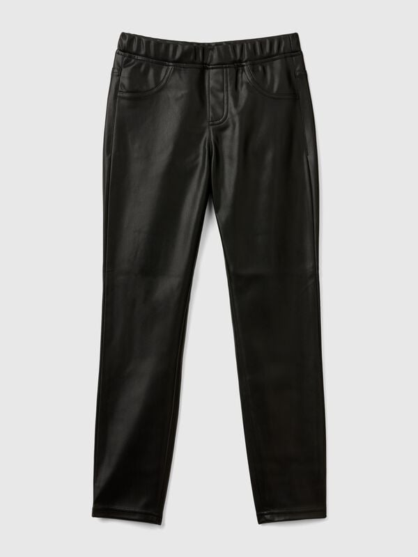 Jeggings in imitation leather Junior Girl