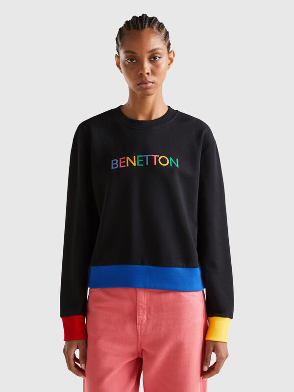 Pullover sweatshirt with logo print Women