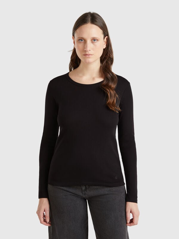 Long sleeve pure cotton t-shirt Women