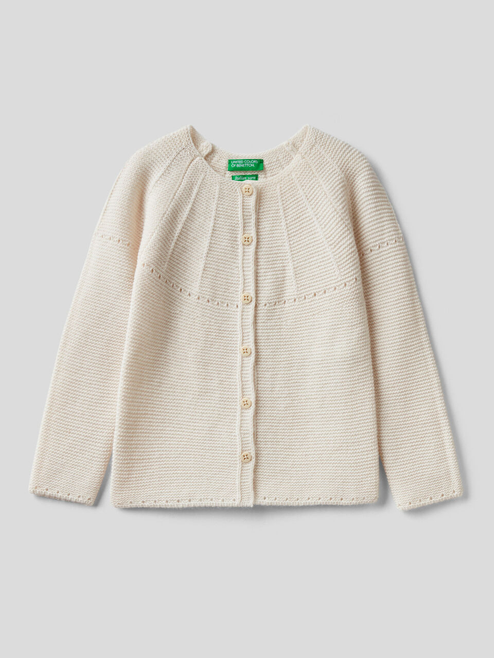 Cardigan with perforated details image number 1