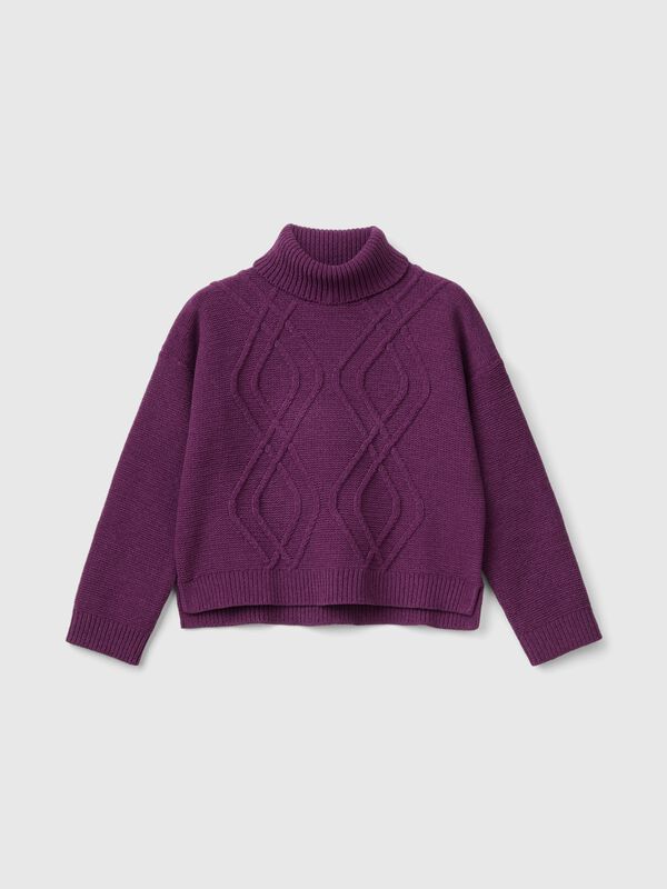 Turtleneck sweater with diamonds  Junior Girl