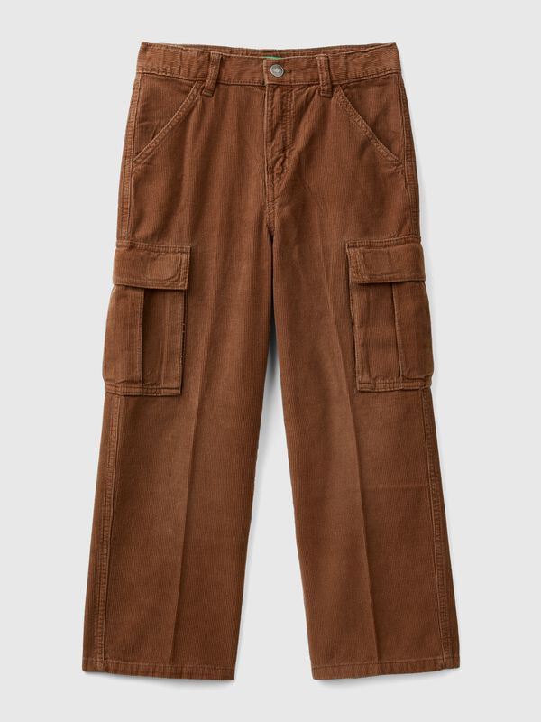 Corduroy cargo trousers Junior Boy