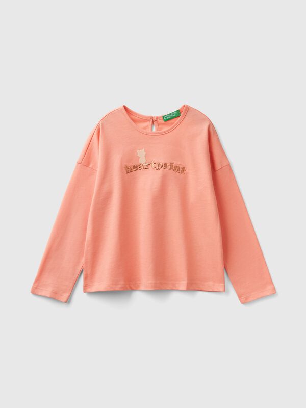 T-shirt with kitten print Junior Girl