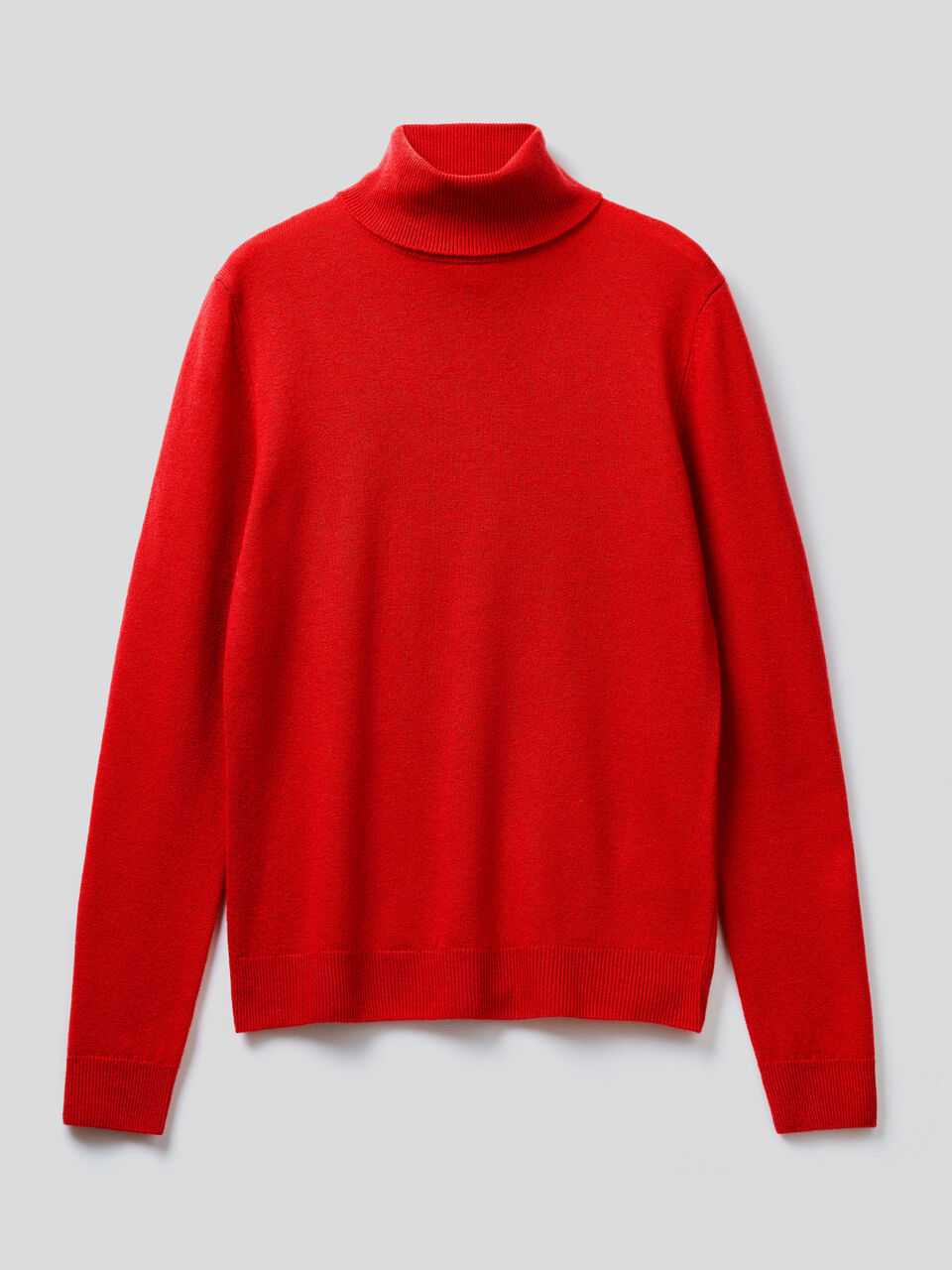 Turtleneck sweater in pure virgin wool image number 1