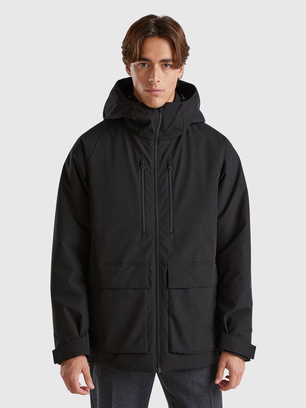 Padded short parka Men
