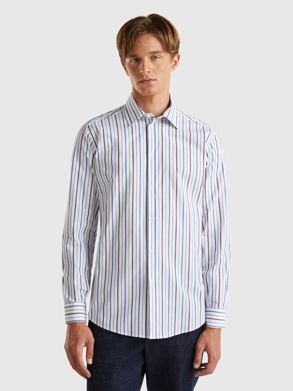 Slim fit striped shirt Men