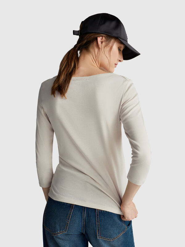 T-shirt with boat neck T-shirt with boat neck Women