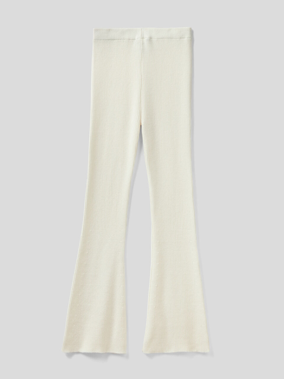 Flared trousers in wool blend image number 2
