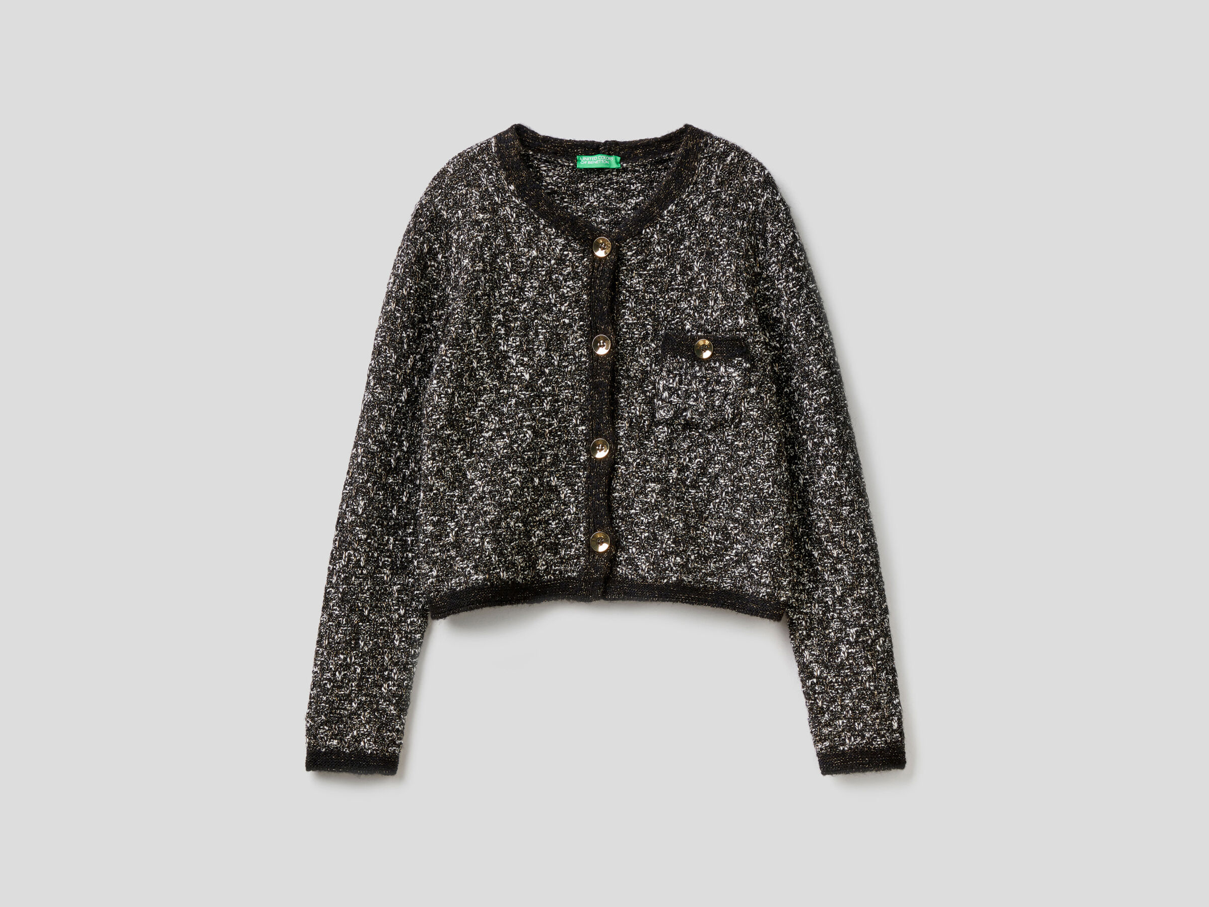 Knit jacket with lurex image number 5