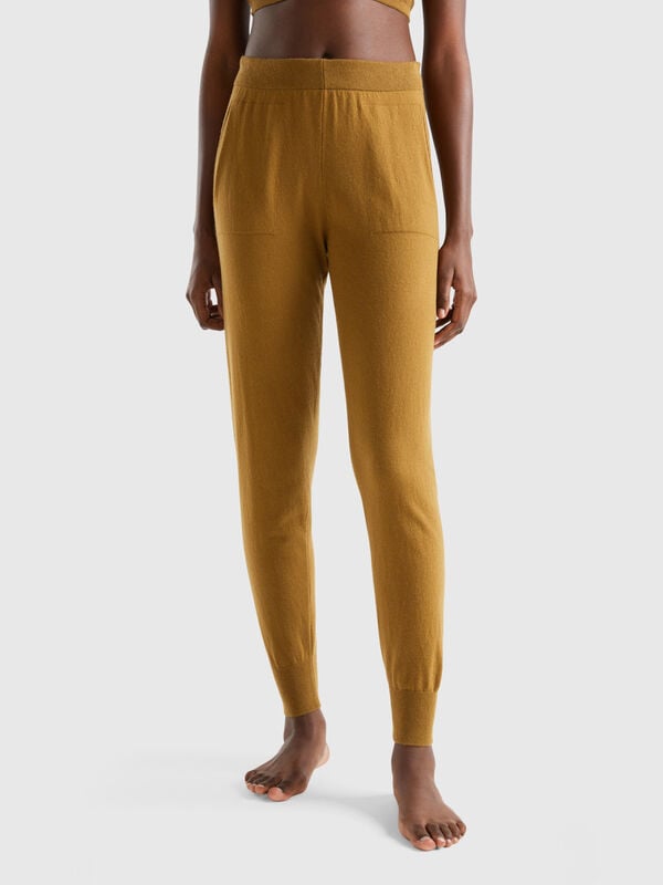 Trousers in cashmere blend Women