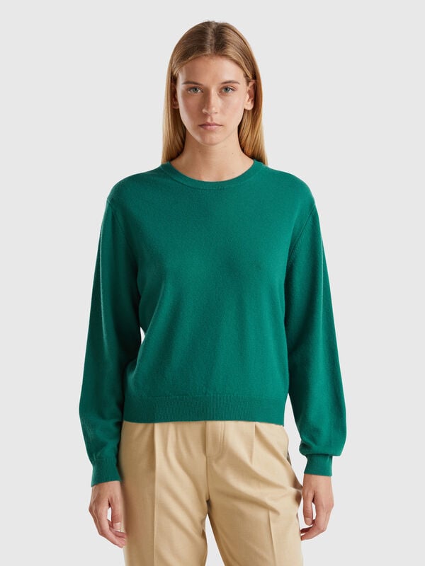 Relaxed fit pure Merino wool sweater Women