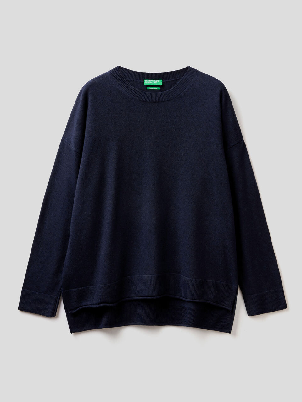 Boxy fit sweater in cashmere blend image number 1