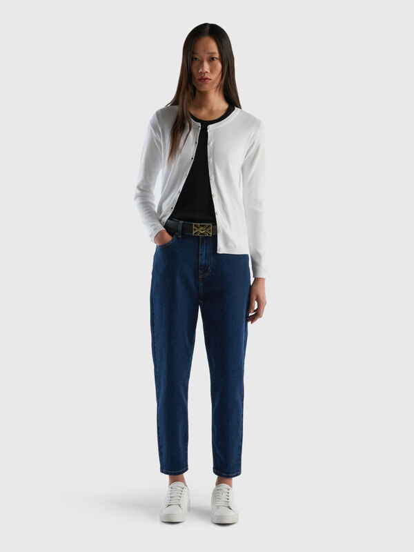 Cropped mom fit jeans Women