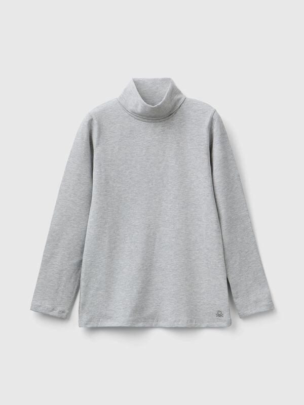 Stretch t-shirt with high neck Junior Girl