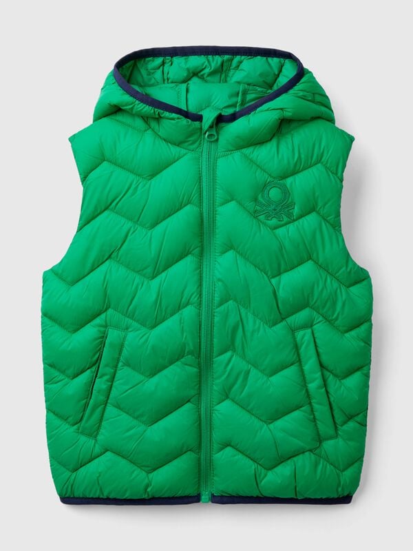 Padded vest with hood Junior Boy