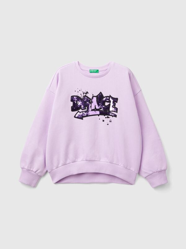 Sweatshirt with sequins Junior Girl