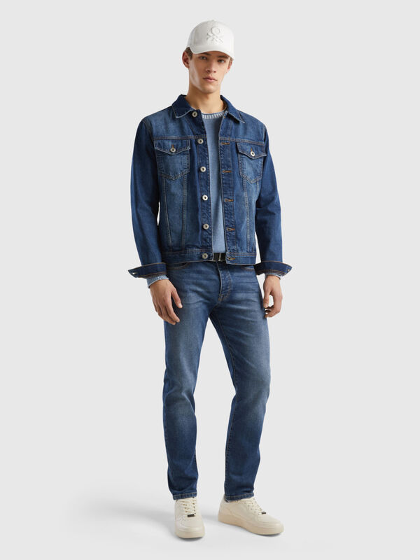 Regular fit jean jacket Men