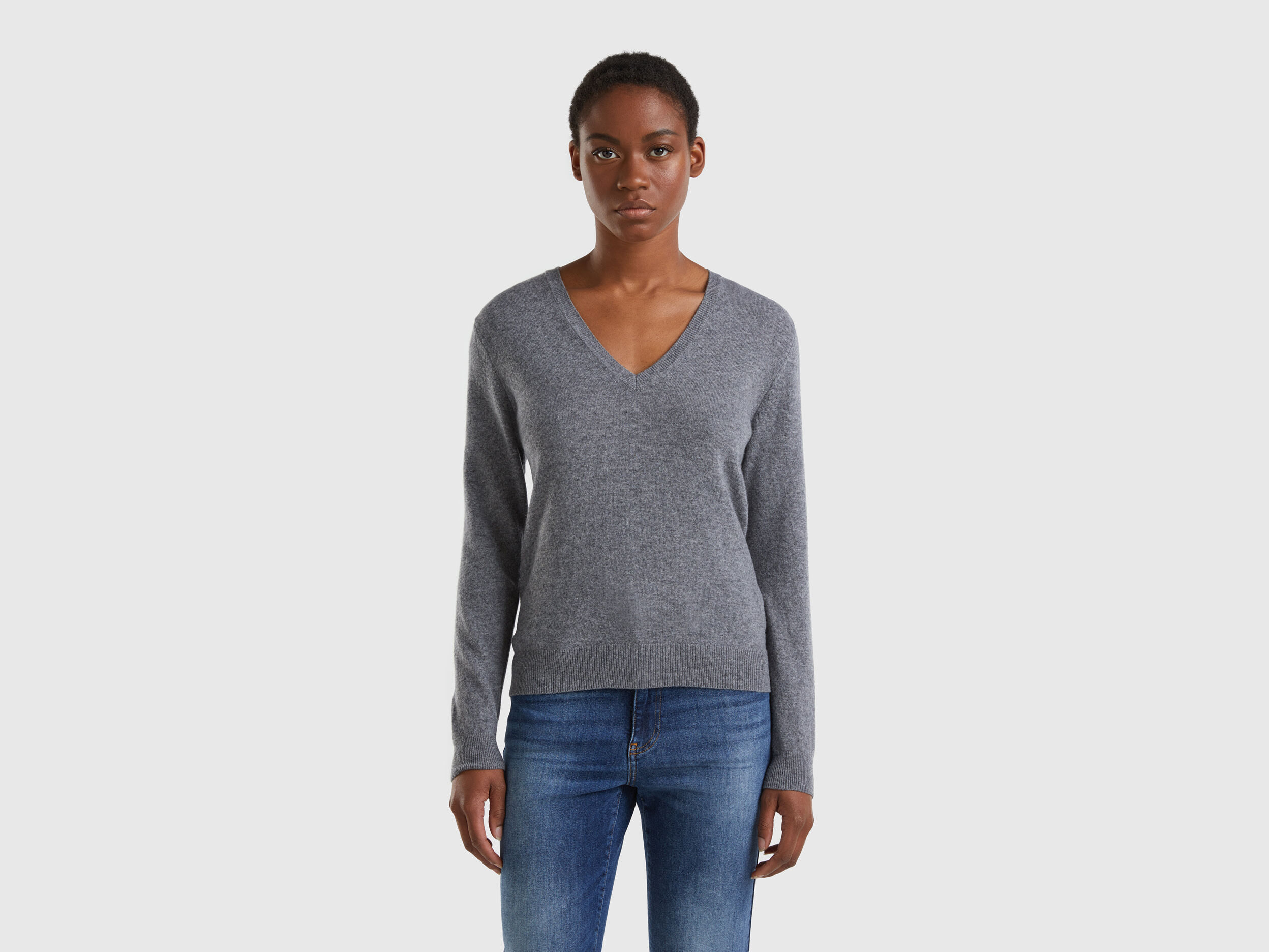 Gray wool clearance sweater