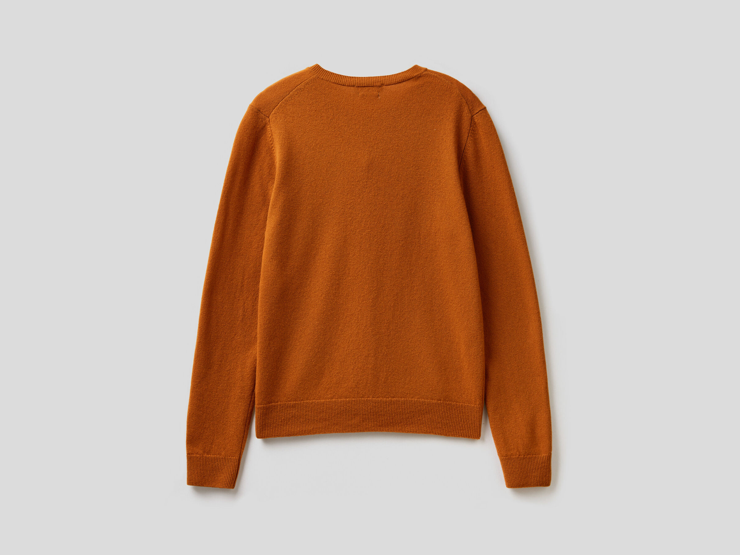 Crew neck cardigan in pure virgin wool image number 6