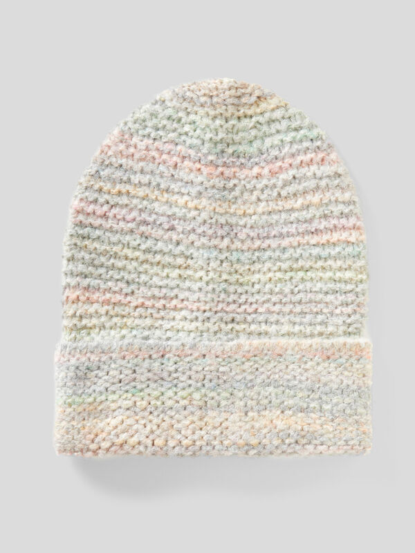 Hat in multicolored wool blend Women