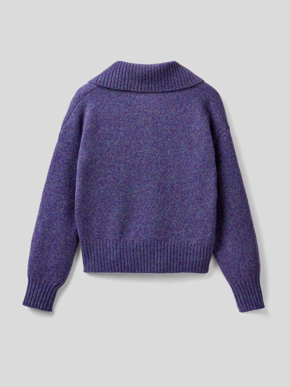 Polo in pure tricot Shetland wool image number 2