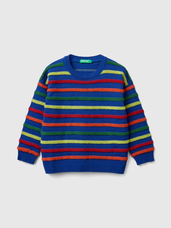 Sweater with multicolored stripes Junior Boy